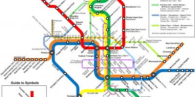 Вашингтон метро автобус карта