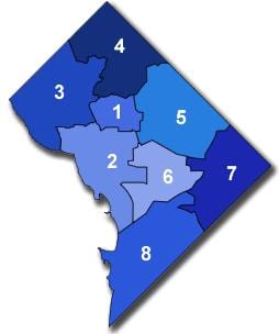Вашингтон паркинг DC картата