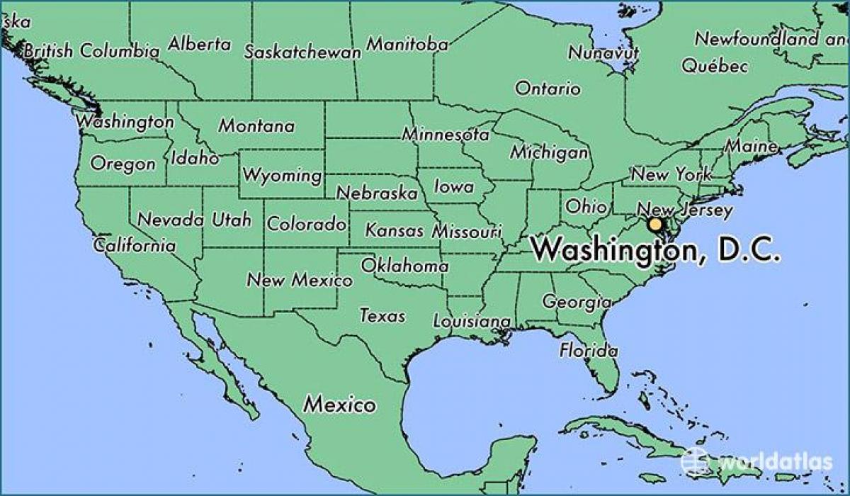 DC картата на САЩ