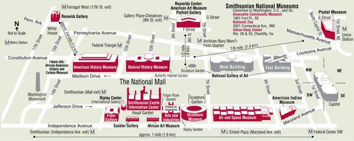 DC картата музеи