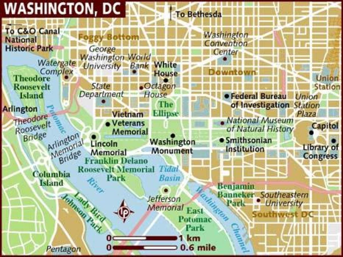 Вашингтон картата