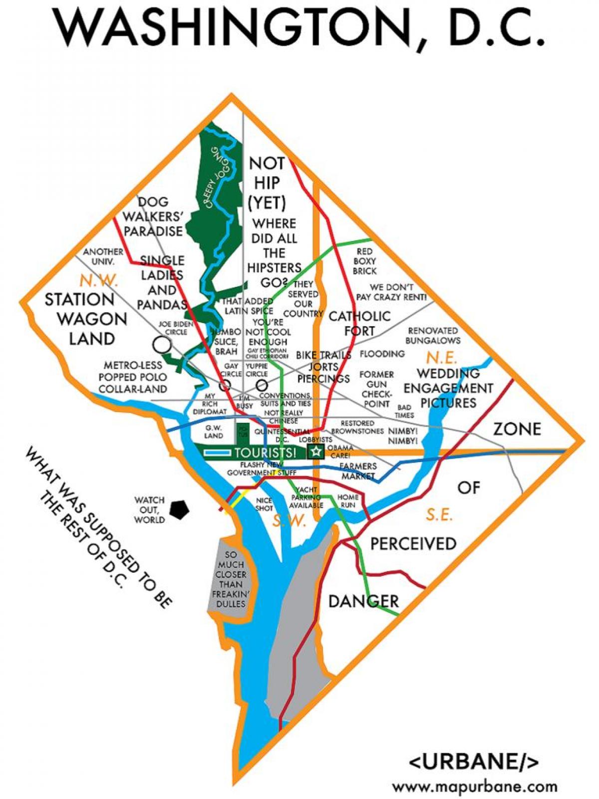 карта на магазина Вашингтон