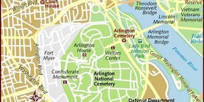 Карта Арлингтън Вашингтон