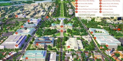 Карта на Вашингтон 3d