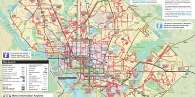 Вашингтон автобусна карта