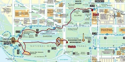 Пешеходна обиколка на картата dc
