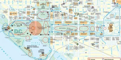 Картата на Белия дом на Капитолийския хълм
