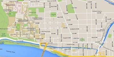 Карта на Джорджтаун, Вашингтон, окръг Колумбия