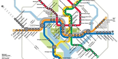 Вашингтон метрото жп карта