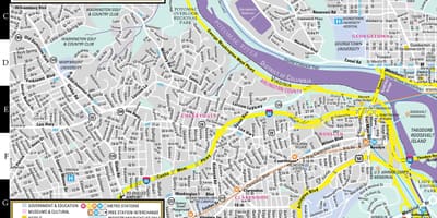 Карта на улиците на Вашингтон