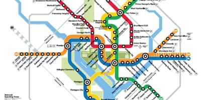 Карта wmata картата на постоянен ток