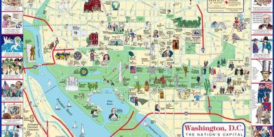 Вашингтон, окръг Колумбия карта