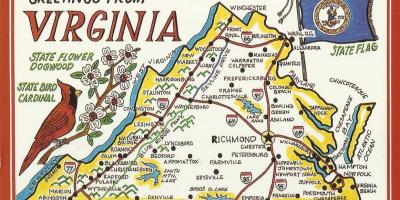 Вашингтон, Вирджиния картата