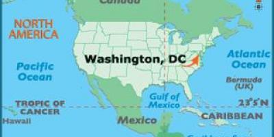 Карта на Вашингтон, окръг Колумбия