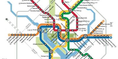 DC метро карта на метрото 