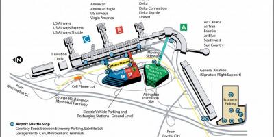 Вашингтон летище АСД картата
