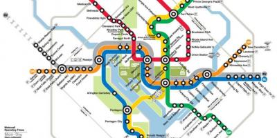 Вашингтон метрото жп карта